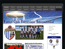 Tablet Screenshot of footballtorrevieja.com